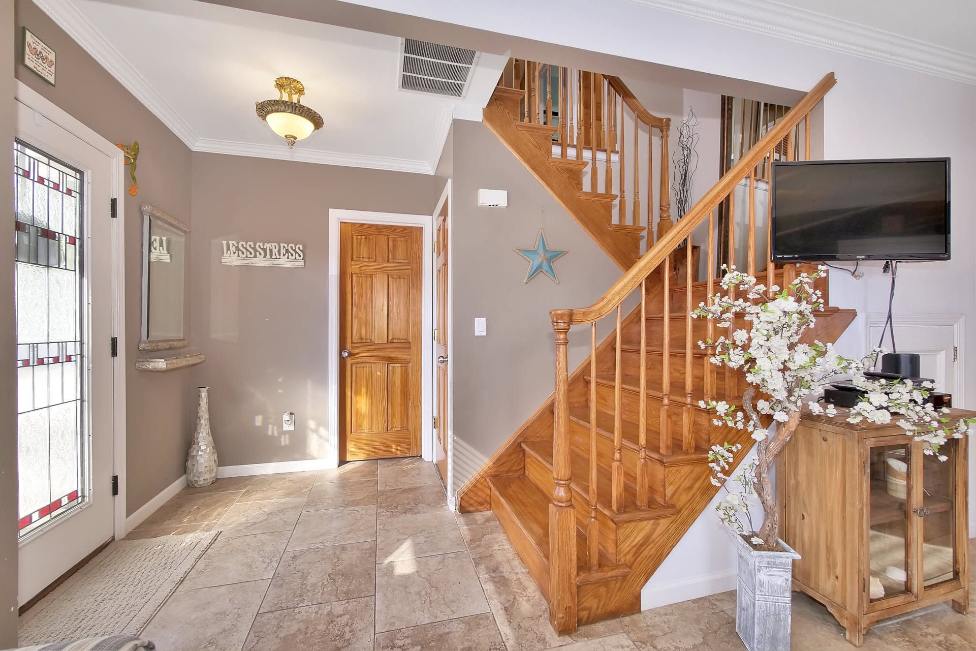 Entry foyer and staircase